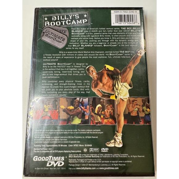 Lot Of 4 Billy's Bootcamp Workout DVDs Billy Blanks (3 Of 4 New, Sealed) - Picture 3 of 11